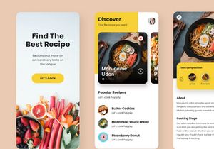 Tastely - Recipe Book Mobile App UI Kit