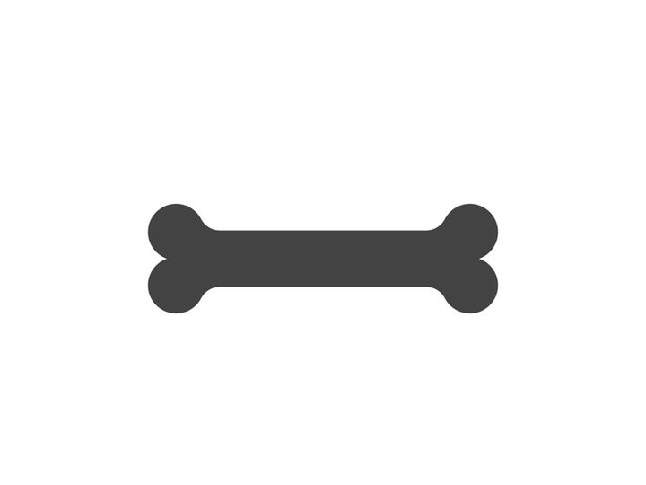 Bone icon design illustration
