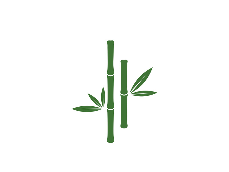 Bamboo vector icon illustration