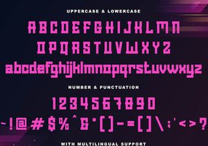 Cyber Display - Modern Sporty Font