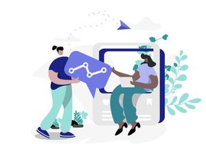 Social Media flat illustration