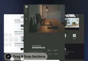 WorkCraft - Interior Design Landing Page UI Kit