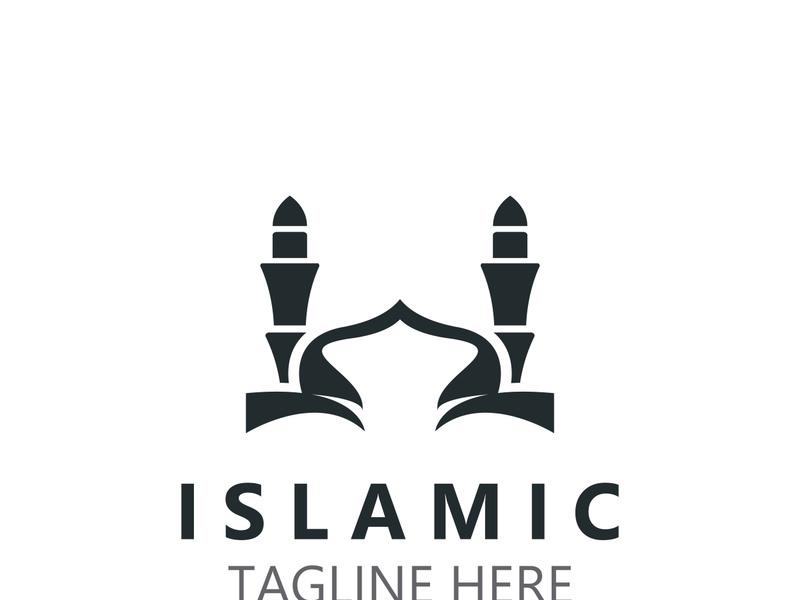 Islamic Mosque Logo design, template Islamic, Islamic Day Ramadan vector graphic creative idea