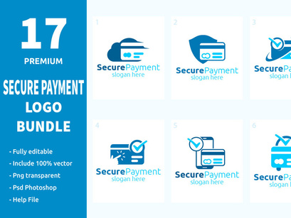 17 Secure Payment Logo Bundle
