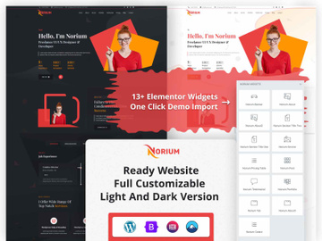 Norium – Portfolio WordPress Theme preview picture
