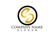 Business corporate letter S logo design vector.