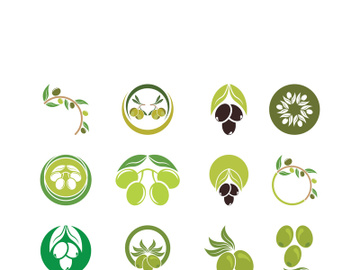 Extra virgin olive oil logo icon design vector illustration preview picture