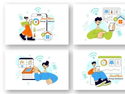 10 Smart Home Energy Illustration