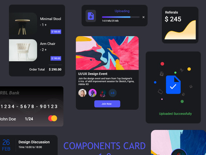 UI card components