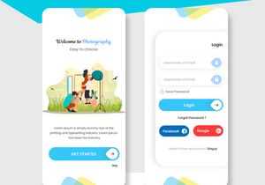 Photographer Booking mobile app UI Kit