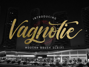 Vagnotie - Modern Brush Font preview picture