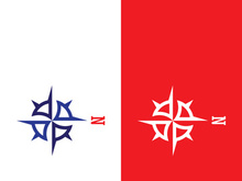 Compass logo template vector icon illustration design