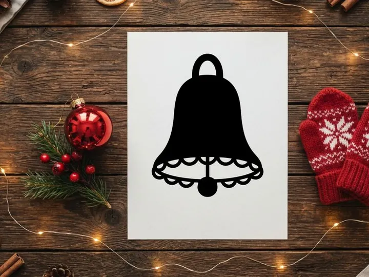 Sino de Natal Decorativo com Laço e Enfeite para comemorações Festivas