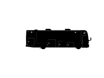 Silhouette of a large recreational vehicle or motorhome preview picture