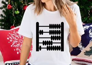 Traditional Abacus Calculation Tool Math Education Black Vector Icon