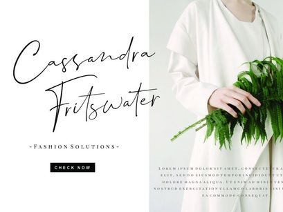 Dhafina is signature font