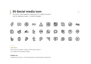 Social media icons