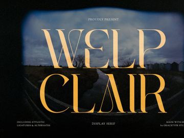 Welp Clair | Display Serif preview picture