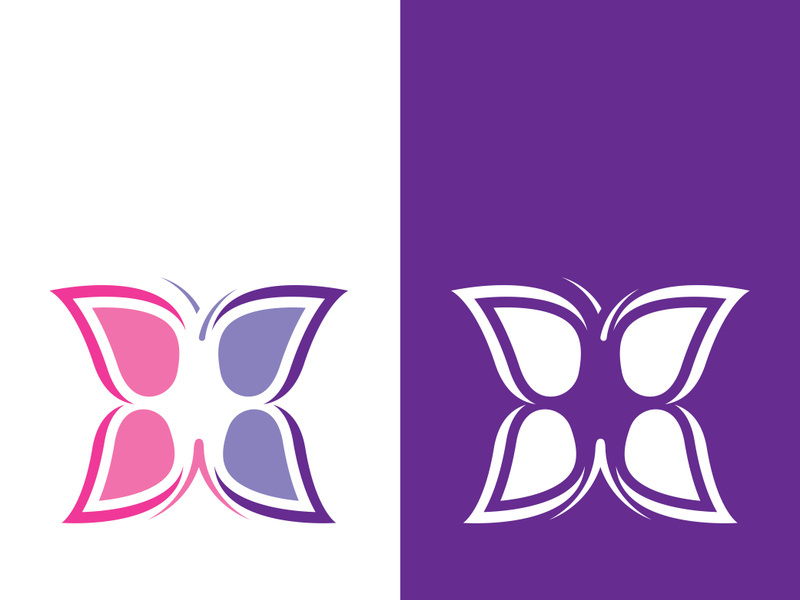 Butterfly logo icon vector design illustration