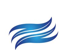 Wave beach vector illustration design logo