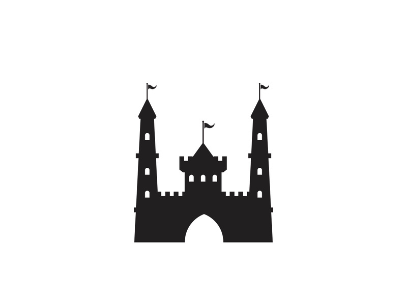 Castle vector illustration icon