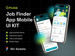FinJob - Job Finder Mobile App UI UX preview picture