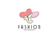 Women's Hat Logo Design Illustration Fashion beauty accessories, and product brand care
