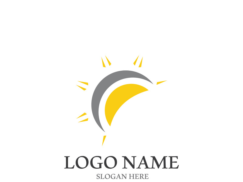 Sun vector illustration icon logo template design
