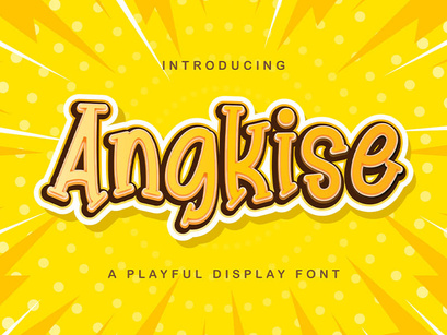 Angkise - Playful Display Font