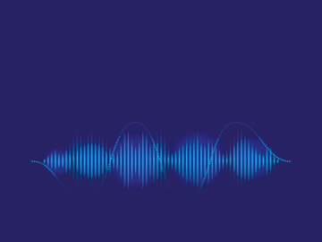 Sound waves logo background modern music vector image preview picture