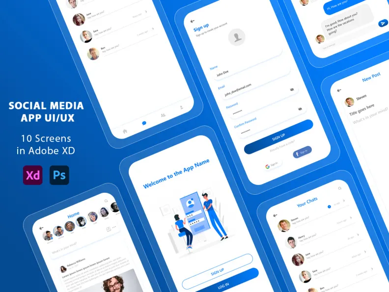 Social Media App UI/UX