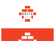 creative brick logo designs for buildings, architectural buildings, civil engineering, building materials shops