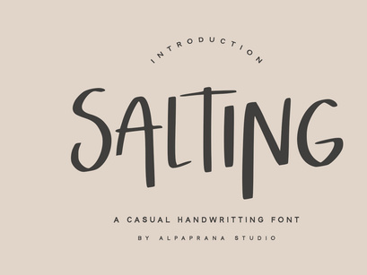 Salting - Handwritten Font