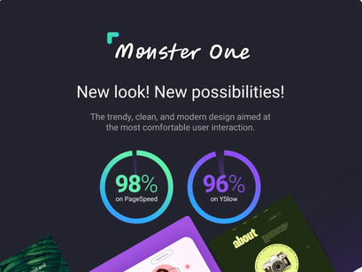 Multipurpose monsterOne v 1.0- #1 HTML Bootstrap Website Template