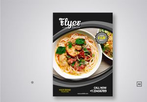 Restaurant Flyer Template Bundle V04