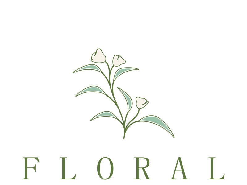 Elegant floral and leaf frame. Delicate botanical vector illustration for labels, spas, corporate identity, and wedding invitations