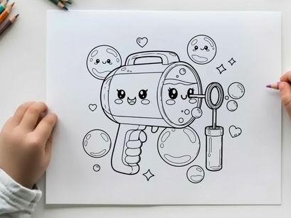 Cute pug dog with magnifying glass vector illustration flat design