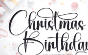 Christmas Birthday Font