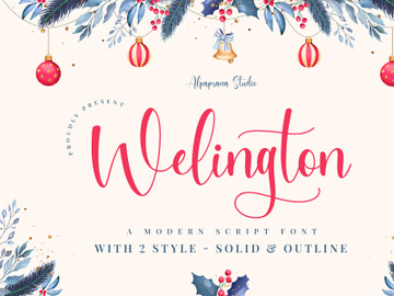 Welington - Modern Script Font preview picture