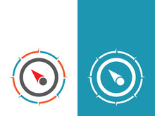 Compass logo template vector icon illustration design