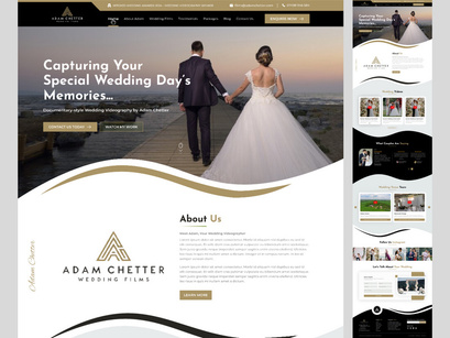 Wedding Videographer Website UI Kit