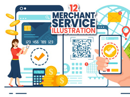 12 Merchant Service Illustration preview picture
