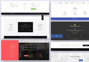 30 Footer Widgets for Web UI Kit Ver-01
