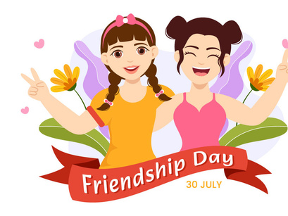 14 Happy Friendship Day Illustration