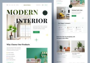 Landing Page UI Kit Design