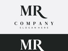 Luxury letters MR , RM , M , R with an elegant, modern and unique monogram. Logo for business card , business , brand , company.