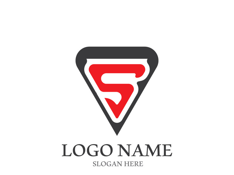 S letter creative icon logo design elegant vector illustration
