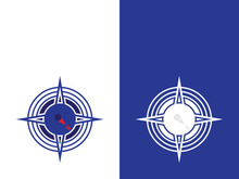 Compass logo template vector icon illustration design