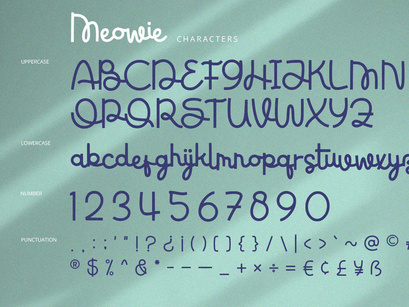 Meowie - Script Font