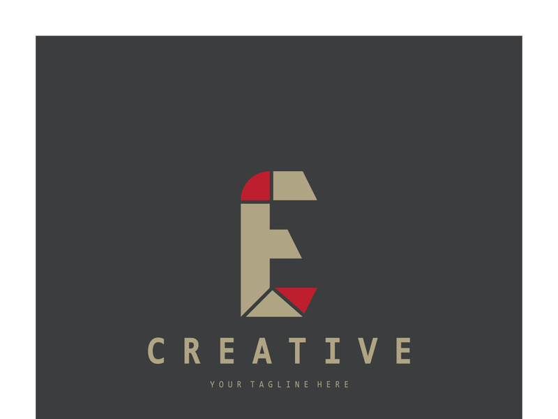 creative letter e logo design, for brand, startup, business, company, identity, application, vector